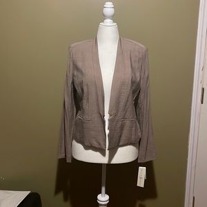 Toast color blazer “Kate Rosy” size L NWT